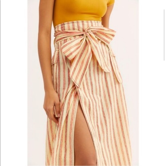 XSOLDX Free People One Natalia Striped Skirt - Picture 12 of 12